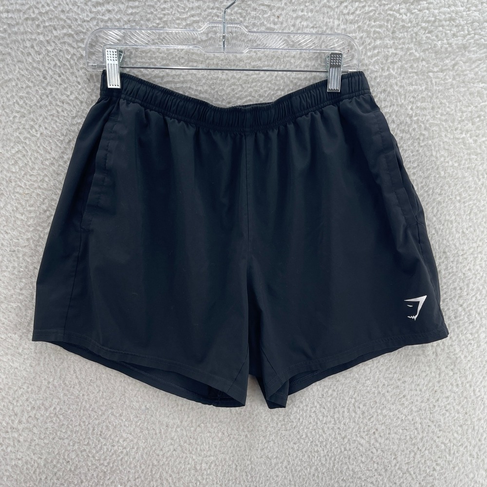 Gymshark Shorts Mens Large Black 7" Running Bodybuilder Training Gym Athleisure